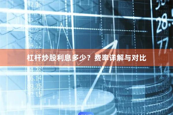 杠杆炒股利息多少？费率详解与对比